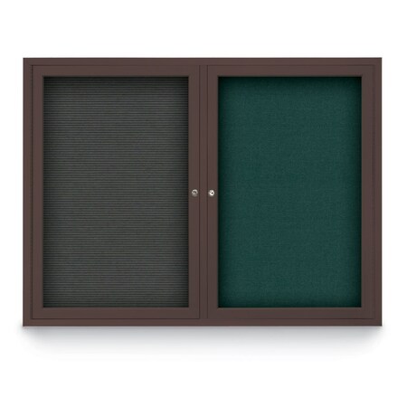 United Visual Products Corkboard, Buff/ Gold, 24" x 36" UV402-GOLD-BUFF